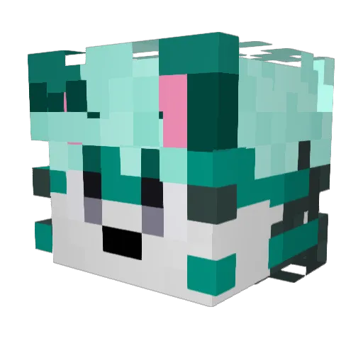 Avenegy Minecraft avatar head, 3D render