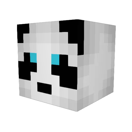 AvengerA26 Minecraft avatar head, 3D render