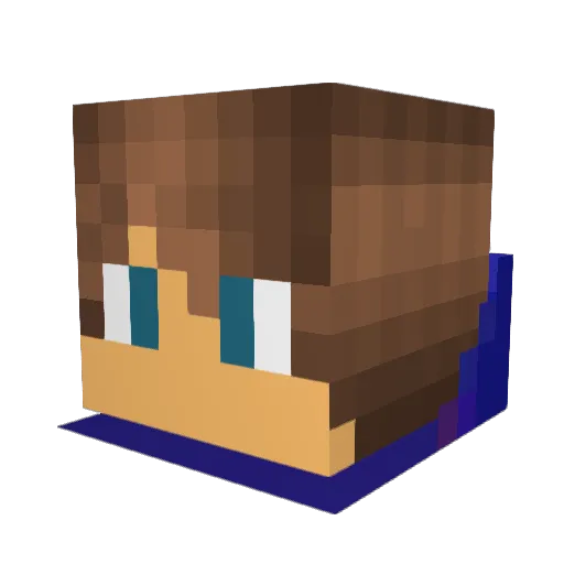 AvengersF Minecraft avatar head, 3D render