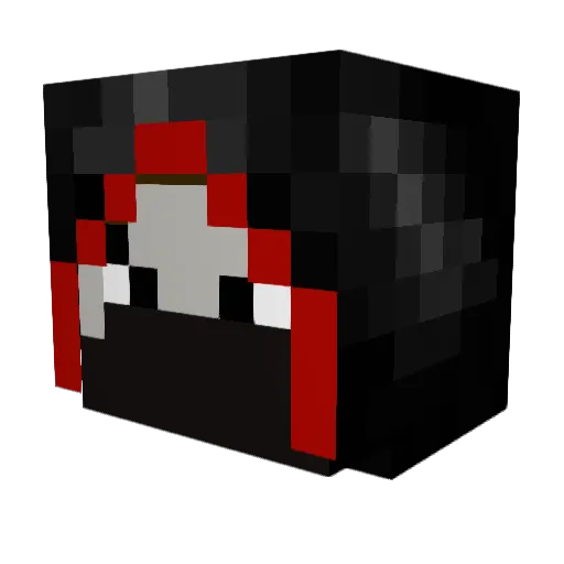 Avenginator Minecraft avatar head, 3D render