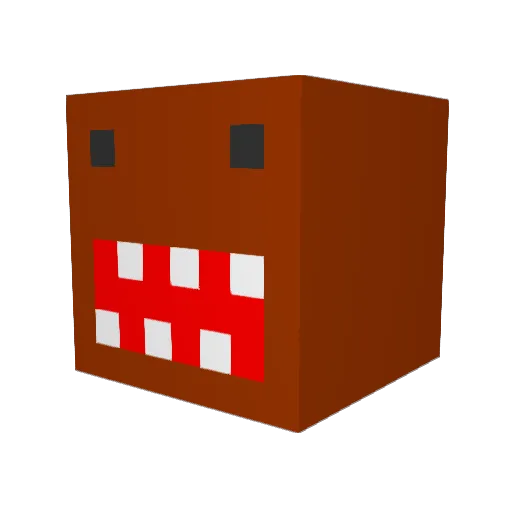 AvengingFyre Minecraft avatar head, 3D render