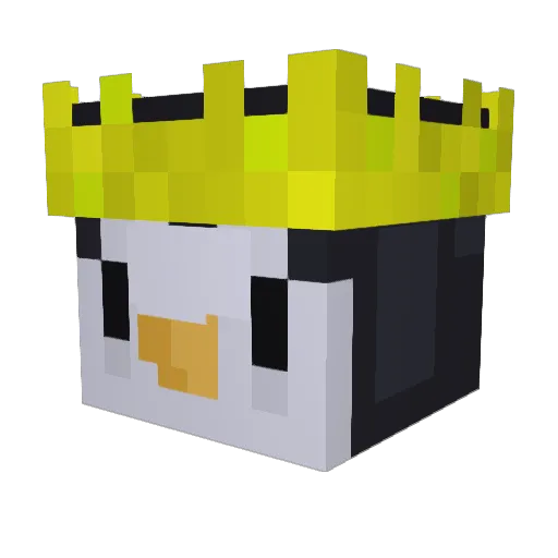 Avenna Minecraft avatar head, 3D render