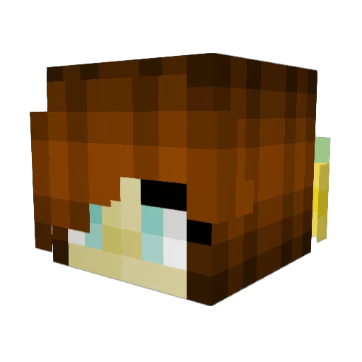 AverageDust1809 Minecraft avatar head, 3D render