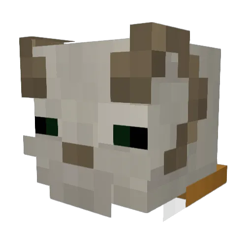 AverageGOAT Minecraft avatar head, 3D render