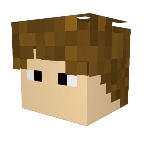 AverageJoesph Minecraft avatar head, 3D render