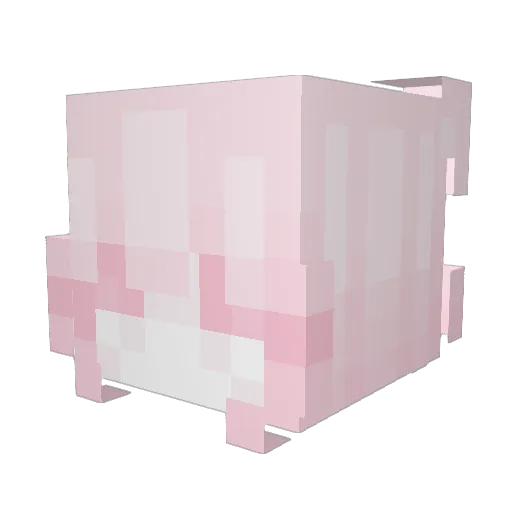 AverageKatana Minecraft avatar head, 3D render