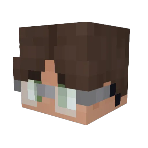 AverageLoaf Minecraft avatar head, 3D render