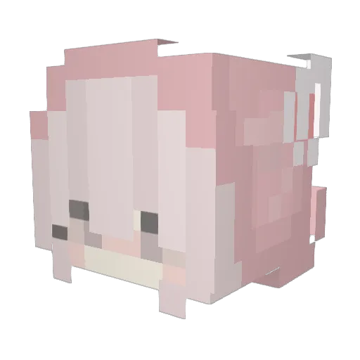 AverageLowballer Minecraft avatar head, 3D render