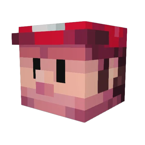 AverageSpamer Minecraft avatar head, 3D render