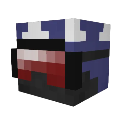 AverageZero Minecraft avatar head, 3D render