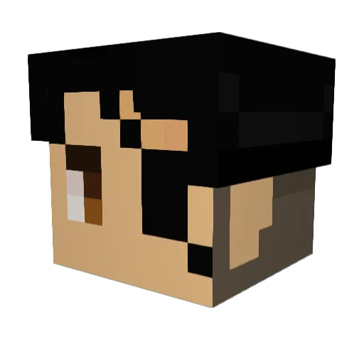 Average_Wolf Minecraft avatar head, 3D render