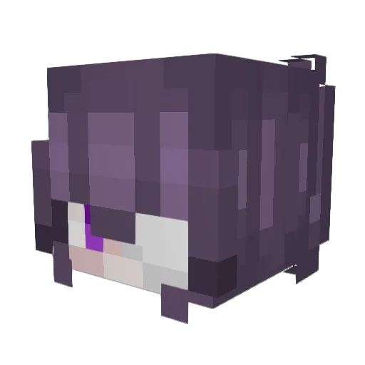 Averclaw Minecraft avatar head, 3D render