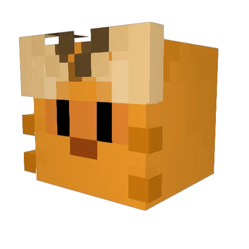 Avergex Minecraft avatar head, 3D render