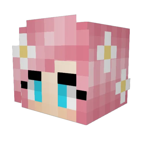 AverieAutumn Minecraft avatar head, 3D render