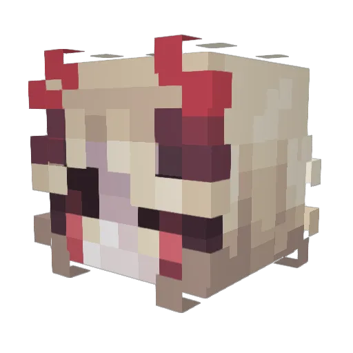 Averiela Minecraft avatar head, 3D render