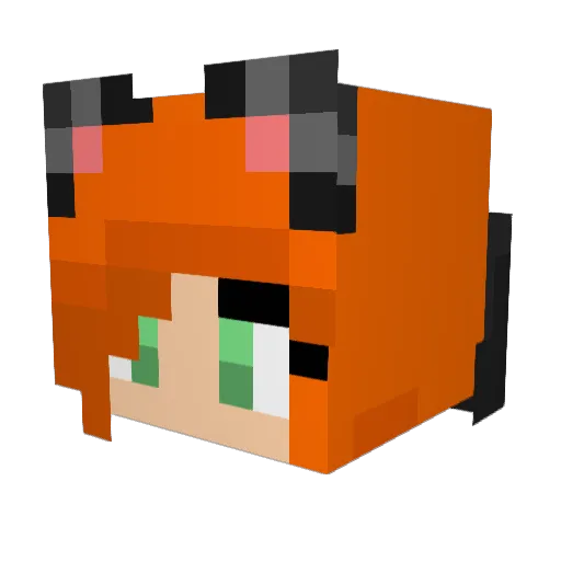 AvernoAndante Minecraft avatar head, 3D render