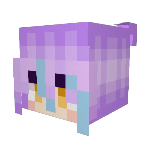Averuni Minecraft avatar head, 3D render