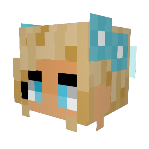 Avery877 Minecraft avatar head, 3D render