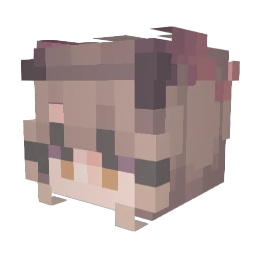 AveryB612 Minecraft avatar head, 3D render