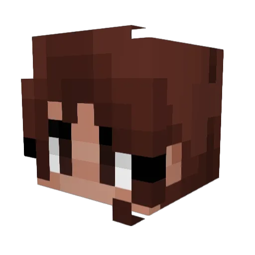 AveryCattt Minecraft avatar head, 3D render