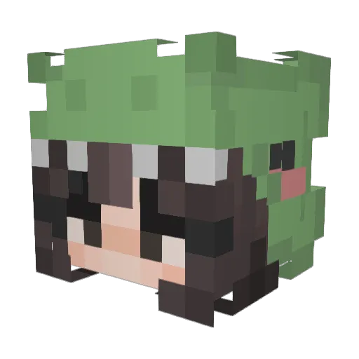 AveryTheBomb Minecraft avatar head, 3D render