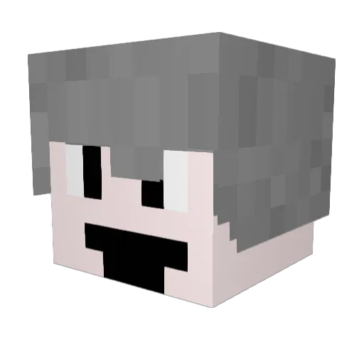 AveryX118 Minecraft avatar head, 3D render