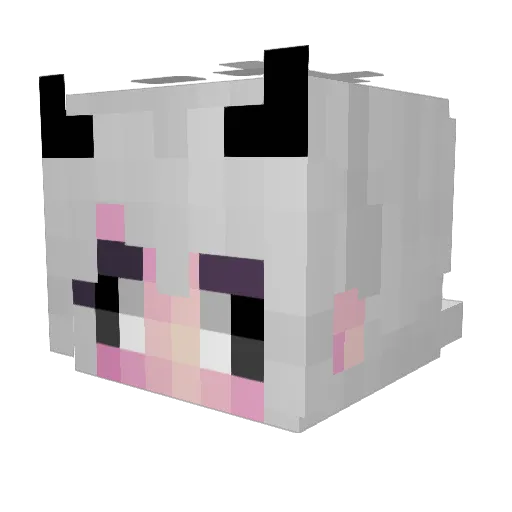 Avery_Gray Minecraft avatar head, 3D render