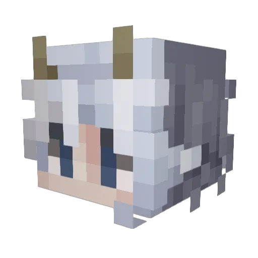 Averyyjamned Minecraft avatar head, 3D render