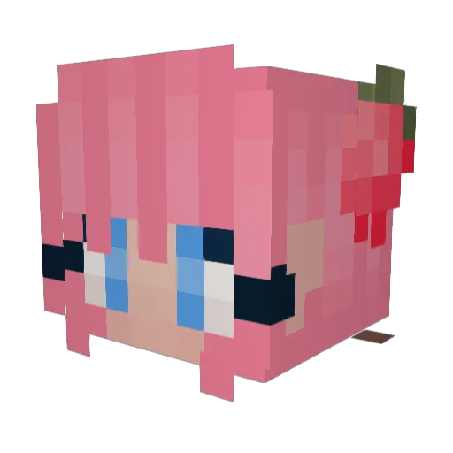 Aves3 Minecraft avatar head, 3D render