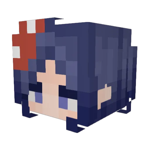 Avetar Minecraft avatar head, 3D render