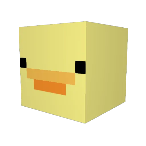 Avezxl Minecraft avatar head, 3D render
