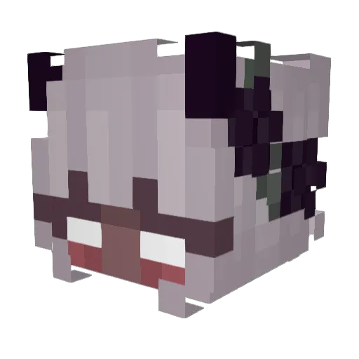 Avfreee Minecraft avatar head, 3D render