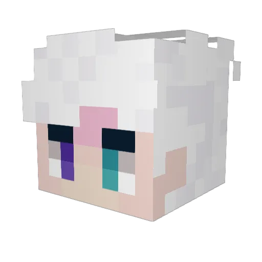 AviGaming Minecraft avatar head, 3D render