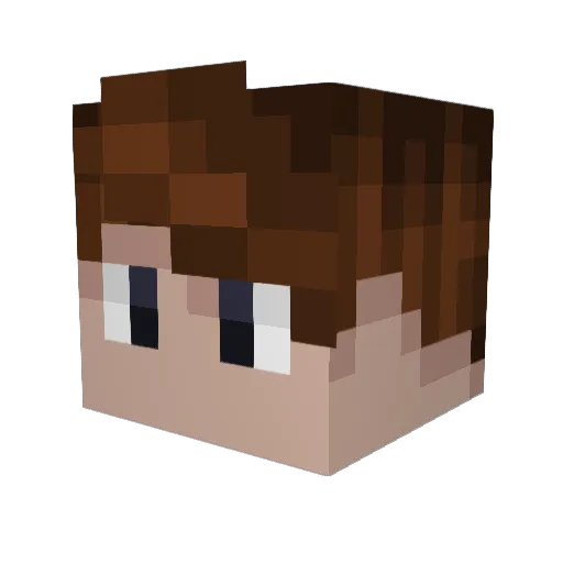 AviOoD Minecraft avatar head, 3D render