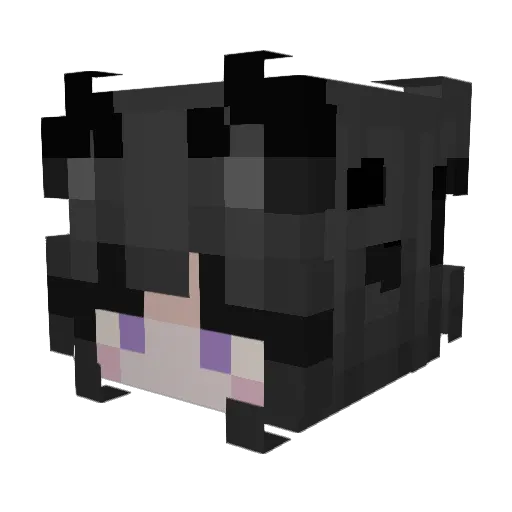 AviShadow Minecraft avatar head, 3D render