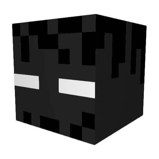 AviaMonster Minecraft avatar head, 3D render
