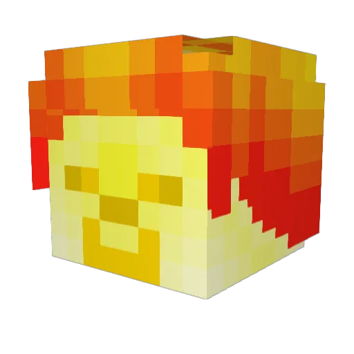 AviadTheKing Minecraft avatar head, 3D render