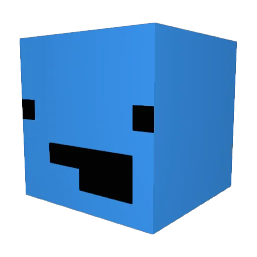 Aviali Minecraft avatar head, 3D render
