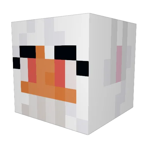 AvianaQ Minecraft avatar head, 3D render