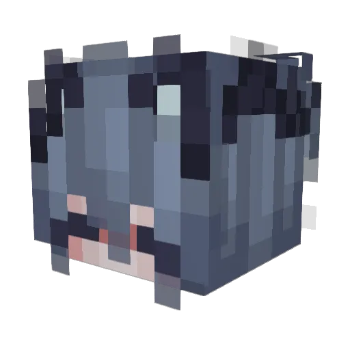 Aviana___ Minecraft avatar head, 3D render