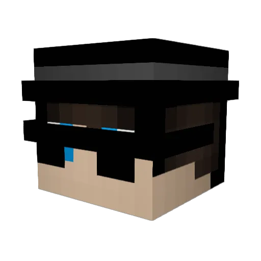 Aviare Minecraft avatar head, 3D render