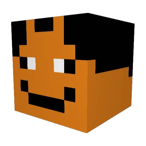 Aviator2x7 Minecraft avatar head, 3D render