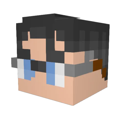 Avid01 Minecraft avatar head, 3D render