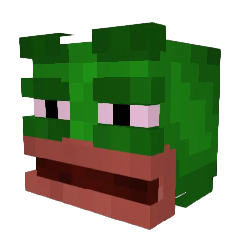 Avid69 Minecraft avatar head, 3D render
