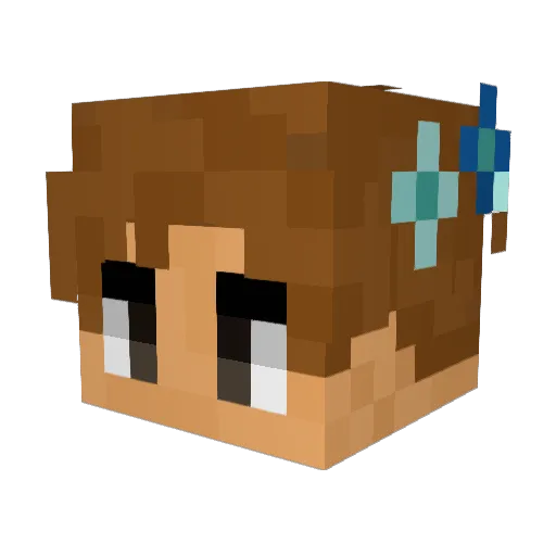 AvidMilkDrinker Minecraft avatar head, 3D render