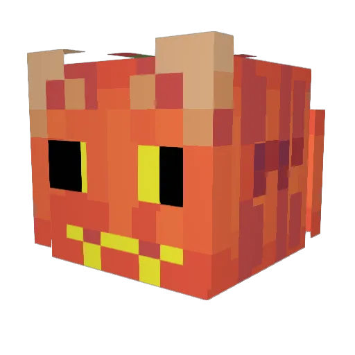AviiDuck Minecraft avatar head, 3D render