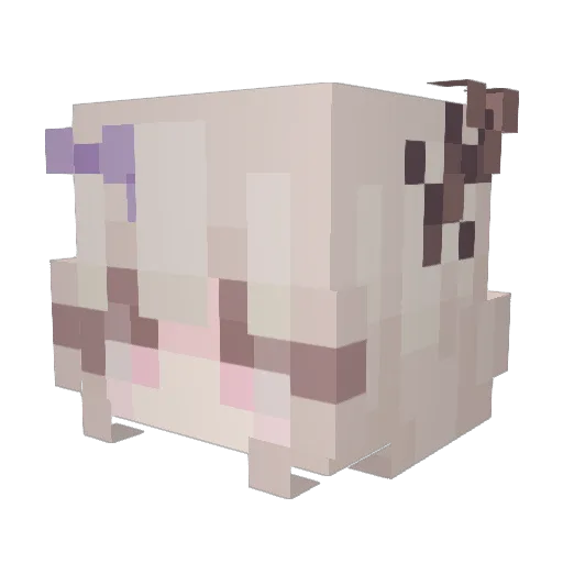 Avii__ Minecraft avatar head, 3D render