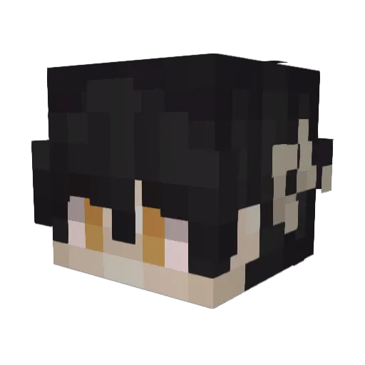 Aviitori Minecraft avatar head, 3D render