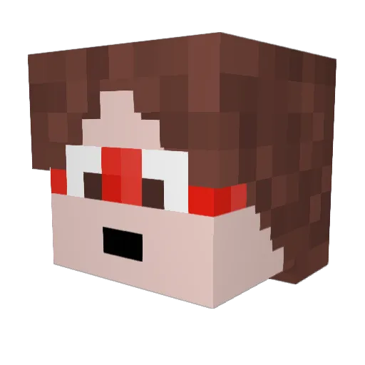 Avila___ Minecraft avatar head, 3D render