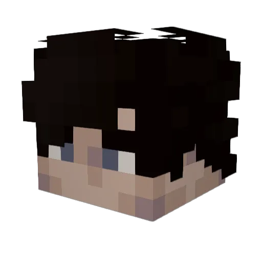 Avinaes Minecraft avatar head, 3D render